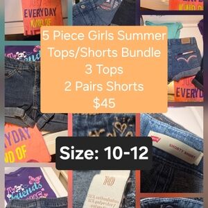 Justice Girls Summer Bundle - Orange, Blue, Purple